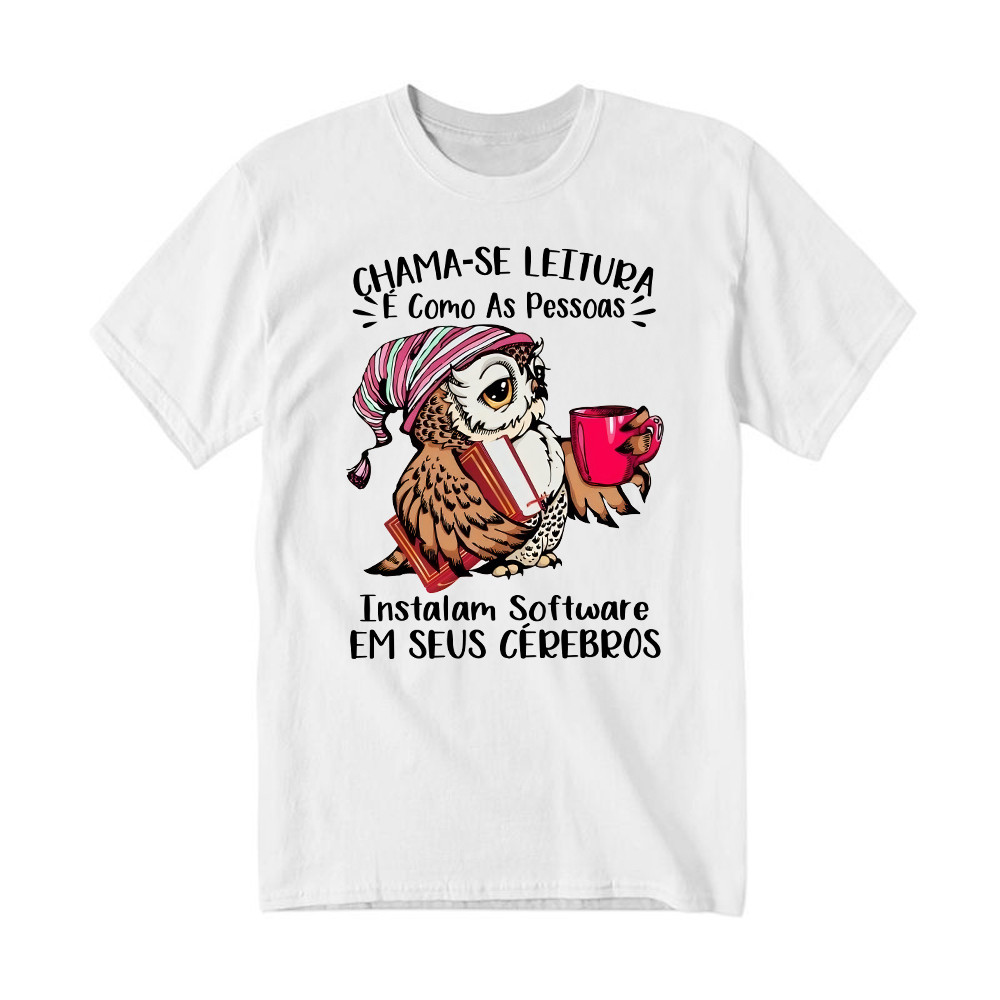 Chama Se Leitura E Como As Pessoas Shirt Unique Funny Owl Design T-Shirt Gift For Boyfriend
