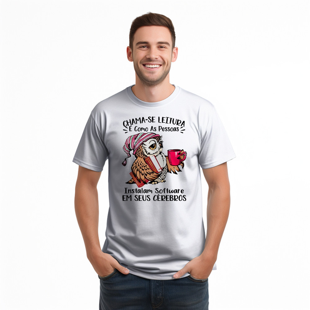Chama Se Leitura E Como As Pessoas Shirt Unique Funny Owl Design T-Shirt Gift For Boyfriend