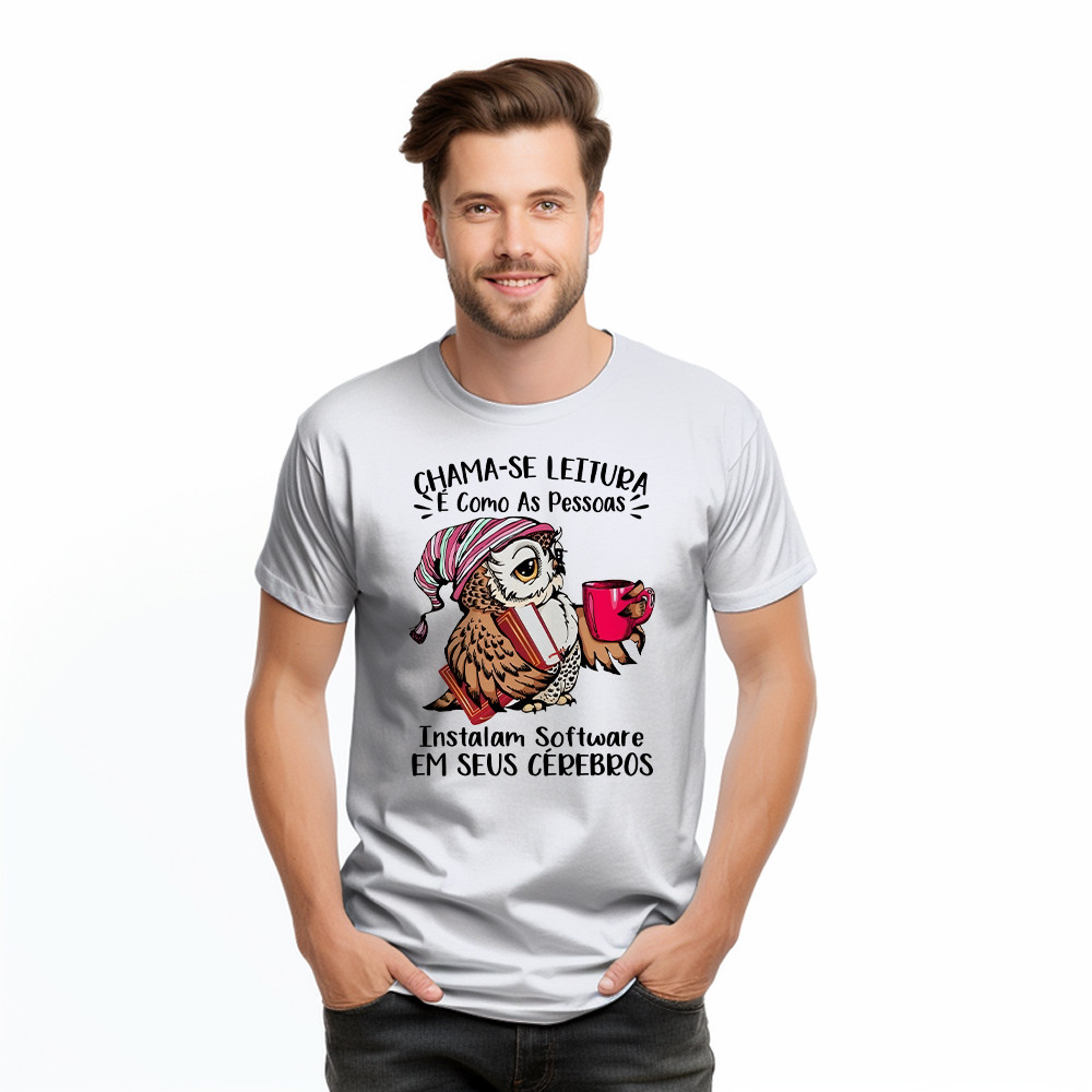 Chama Se Leitura E Como As Pessoas Shirt Unique Funny Owl Design T-Shirt Gift For Boyfriend