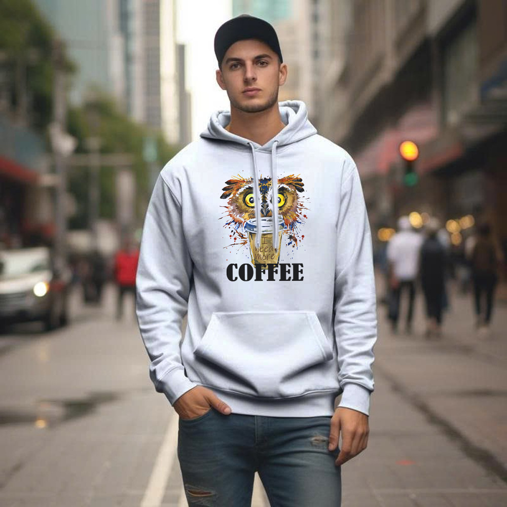 Owl I Need More Coffee Hoodie Funny Coffee Lover Shirt Owl Themed Christmas Gifts