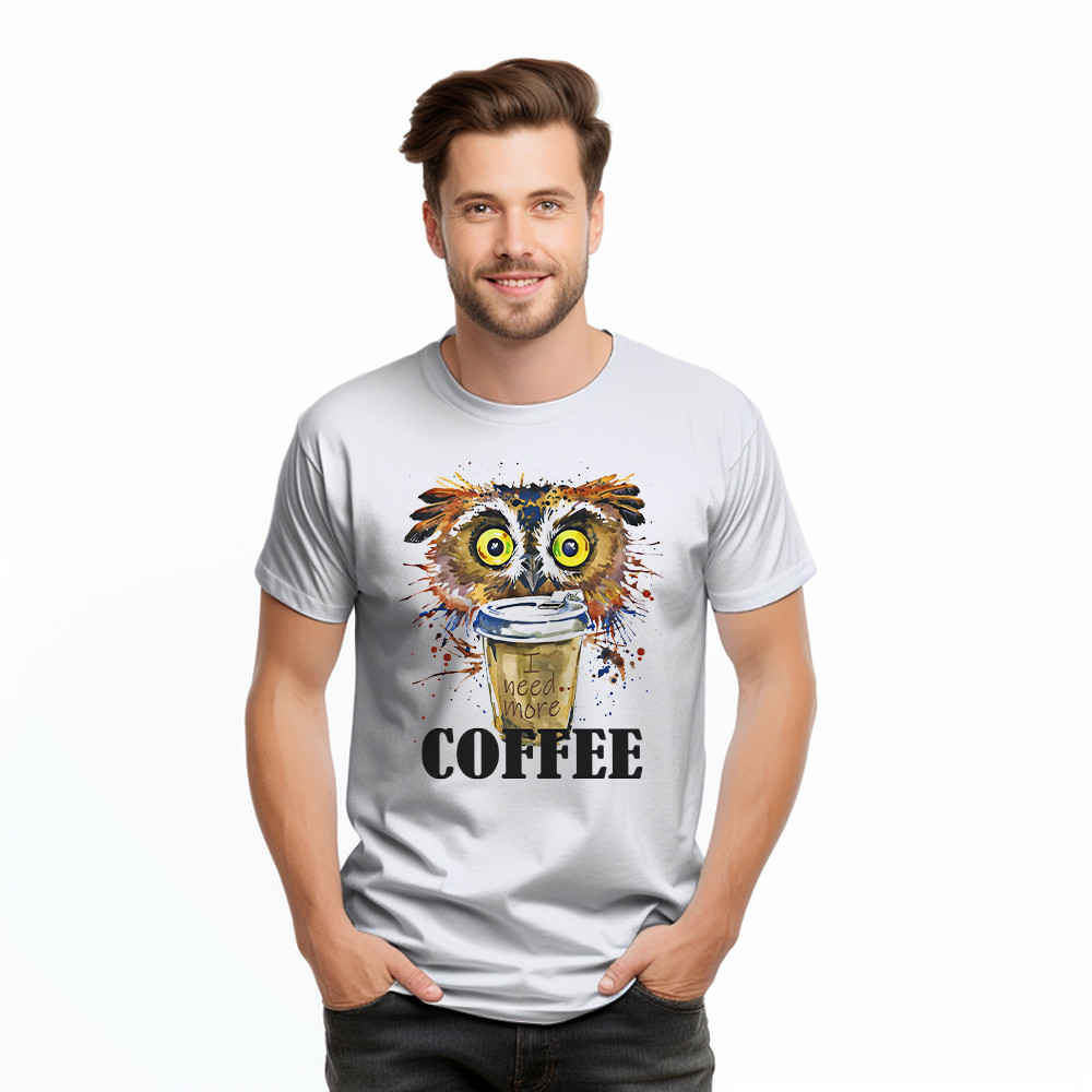 Owl I Need More Coffee T-Shirt Funny Coffee Lover Shirt Owl Themed Christmas Gifts