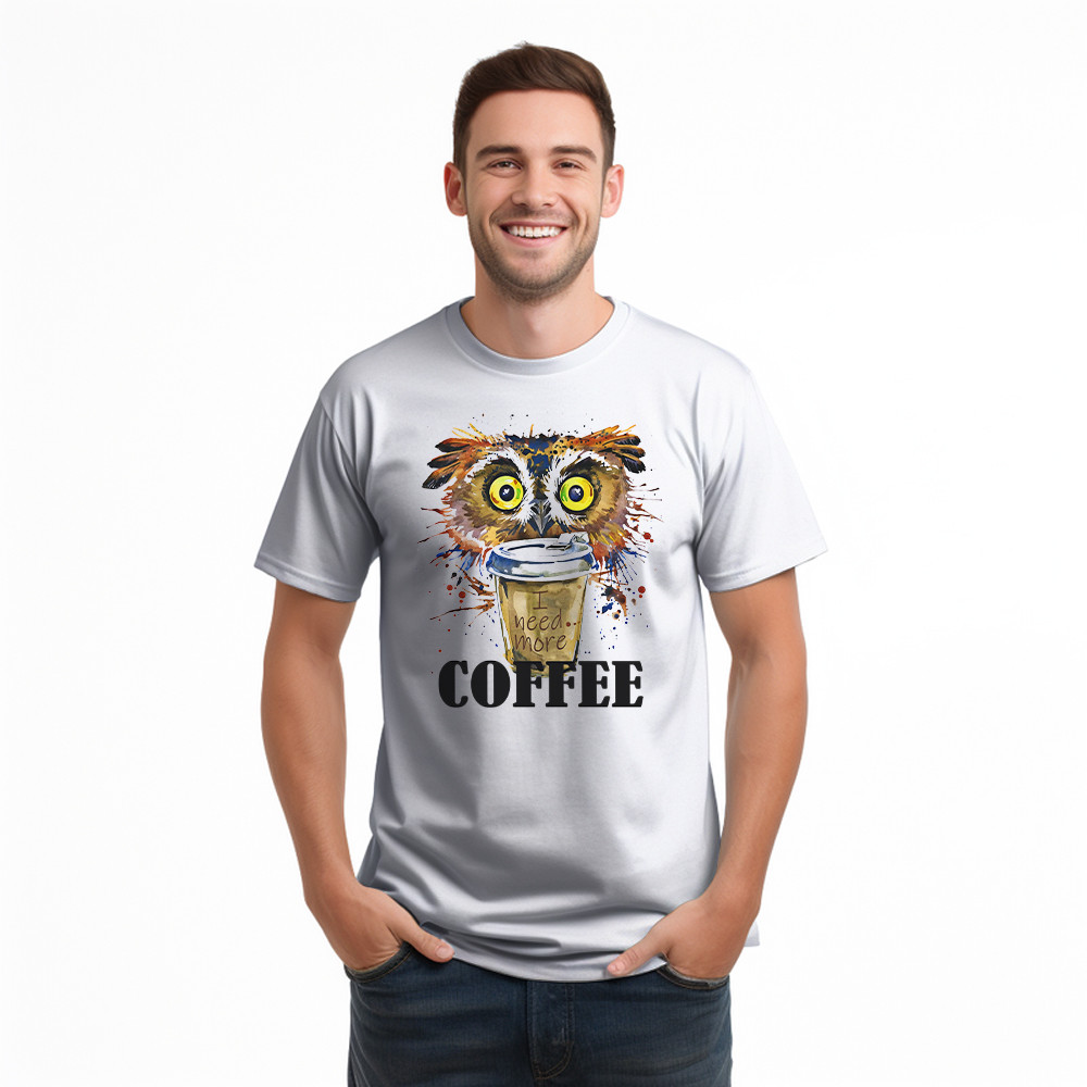 Owl I Need More Coffee T-Shirt Funny Coffee Lover Shirt Owl Themed Christmas Gifts